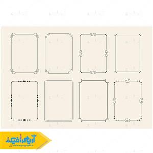 طرح وکتور کادر اسلیمی