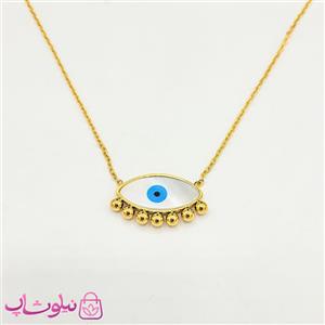 گردنبند زنانه مدل استیل چشم نظر