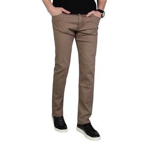 شلوار لی مردانه کبریتی هنسل قهوه ای روشن h6433