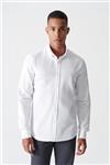 پیراهن ساده مردانه یقه دکمه دار آوا Avva کد ty-146280897