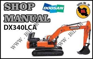 کاتالوگ راهنما و نقشه بیل مکانیکی دوسان dx340lca