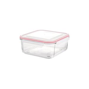 ظرف شیشه ای مربع دربدار 2.3 لیتر لیمون limon  