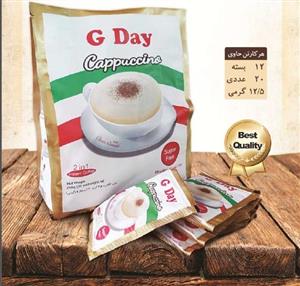 کاپوچینو جی دی بدون شکر (رژیمی) 2 در 1 بسته 20 عددی