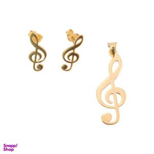 نیم ست طلا 18 عیار زنانه سپیده گالری مدل SH0032