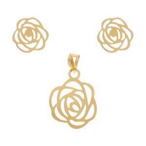 نیم ست طلا 18 عیار زنانه زرمان مدل MS0317