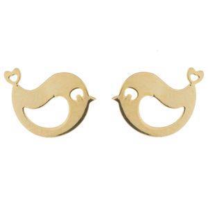 گوشواره طلا 18 عیار زنانه ماهک مدل ME0722 Maahak ME0722 Gold Earring