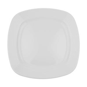 بشقاب غذاخوری چینی زرین ایران سری کواترو هتلی کد 25 بسته 6 عددی درجه یک