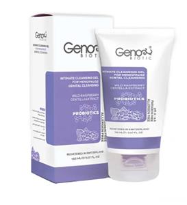 ژل شستشوی ژنیتال بانوان یائسه 150میل ژنو بایوتیک Geno Biotic Intimate Cleansing Gel For Menopause Genital Cleansing 150ml