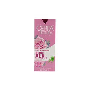 شامپو رنگساژ قرمز 200میل سریتا Cerita Beauty Hair Color Shampoo Pure Red 200ml 