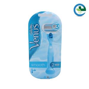 ژیلت ونوس آبی اسموس 3 لبه با 2 تیغ یدک gillette venus razor