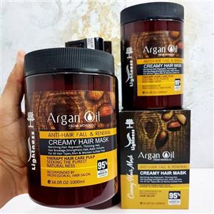 ماسک مو آرگان لایتنس حجم 1000 میل Lightness Argan Oil Hair Mask 1000ml