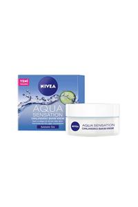 کرم ابرسان و مرطوب کننده نیوا اکوا 50 میلی مدل Nivea Aqua Sensation Moiustrizing Cream50ml 