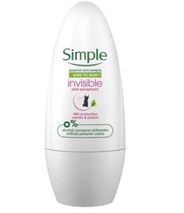 مام رول invisible حجم 50 میل سیمپل Simple anti perspirant  50ml