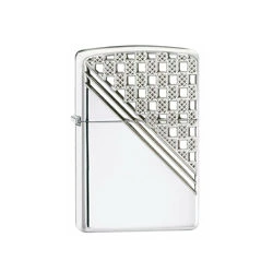 فندک زیپو مدل Zippo Armor Elegance case High Polish Chrome کد 24952