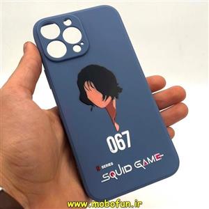 قاب گوشی iPhone 13 Pro Max آیفون سیلیکونی ژله ای طرح اسکویید گیم Squid Game بازی مرکب محافظ لنز دار فیلی کد 60