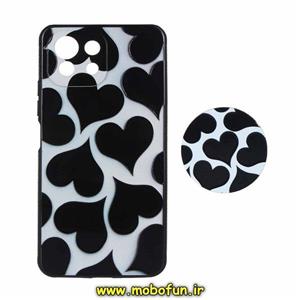 قاب گوشی Mi 11 Lite شیائومی فانتزی برجسته طرح قلب کلاسیک پاپ سوکت دار محافظ لنز دار کد 69