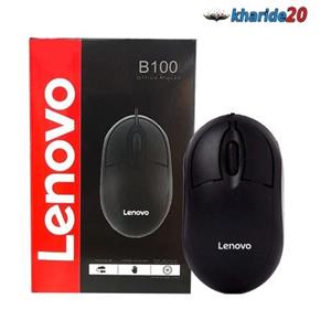 ماوس سیم دار Lenovo مدل B100 Logitech Mouse 