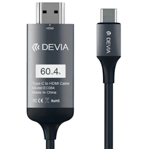 کابل مبدل تایپ سی به اچ دی ام آی دویا Devia EC084 Storm Type-C to HDMI Cable 2m 