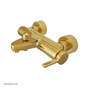 حمام کی دبلیو سی مدل زو  طلایی براق 