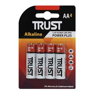 باتری قلمی تراست AA Alkaline بسته 4 عددی