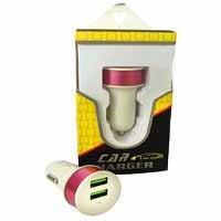 شارژر فندکی ۲ پورت فست Car Charger پک زرد