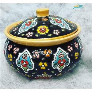 قندان میناکاری لعاب برجسته 