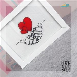 تابلو ویترای طرح قلب مینیمال