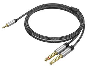 مبدل جک 3.5 میلیمتری به 6.35 میلیمتری صدا ORICO AM-D2M1 3.5mm to 6.35mm M/M Professional Audio Cable