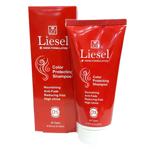 شامپو مناسب موهای رنگ شده اسیب دیده لایسل حجم 200 میلی لیتر Liesel Color Protecting Shampoo 200ml 