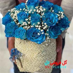 گل رز آبی مردانه کد363