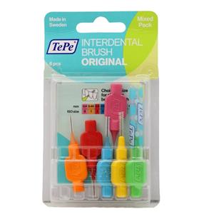 مسواک بین دندانی آی دی اورجینال سایز میکس 6 عددی تپه 