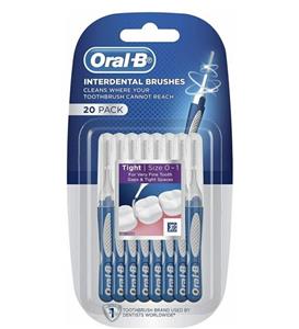 مسواک بین دندانی بسته 20 عددی اورال بی Oral B Interdental Toothbrush 20Pec