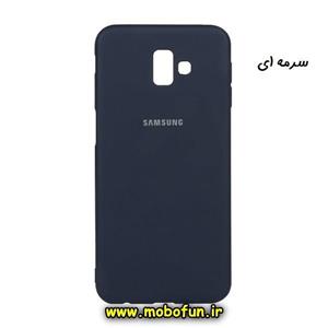 قاب گوشی Galaxy J6 Plus / J610 سامسونگ سیلیکونی زیر بسته Soft سرمه ای پک دار کد 15