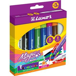 ماژیک جادویی 6+2 رنگ لوکسور - magic marker luxor