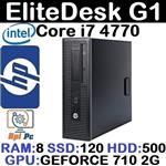 کیس استوک وارداتی HP ELITEDESK G1 با پردازشگر Core i7 نسل 4 رم 8DDR3 هارد 500 گرافیک GEFORCE 2G