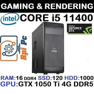 سیستم گیمینگCORE i5 11400 16GB 1TB 120GB 4GB  GTX 1050TI