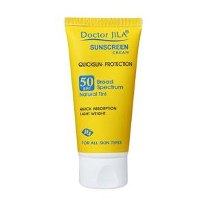کرم ضد آفتاب رنگی کوئیک سان-پروتکشن SPF50 دکتر ژیلا 50 گرم
