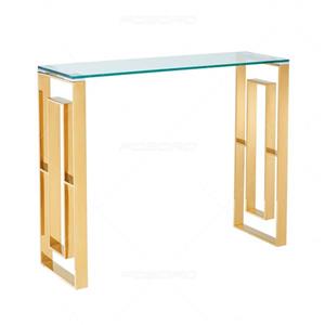 کنسول پایه استیل صفحه شیشه ای مدل ساروج