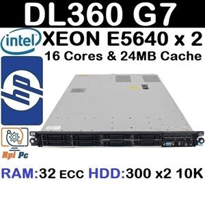 سرور استوک HP DL360 G7 XEON SERVER STOCK ASUS XEON E5640 RAM32