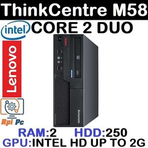 کیس استوک وارداتی LENOVO THINK CENTRE با پردازشگر Core 2 DUO رم2 گرافیک اینتل مجتمع 2G هارد250