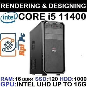 سیستم رندرینگ ATX Sadata  CORE i5 11400 16GB 120GB SSD 1TB  16GB 