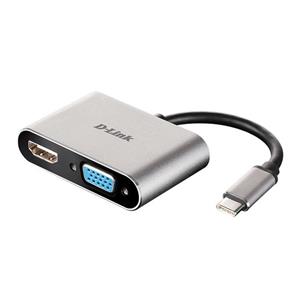 مبدل USB-C به VGA/HDMI مدل DUB-V210 برند D-Link