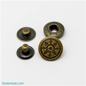 دکمه چهار پارچه آلفا طرحدار