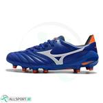 کفش فوتبال میزانو مورلیا طرح اصلی Mizuno Morelia Neo II MD Blue White Orange 