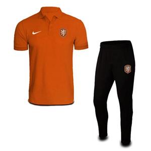 پولوشرت شلوار هلند 2021-2022 holland Poloshirt With Pants orange