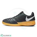 کفش فوتسال نایک لونارگتو  طرح اصلی Nike LunarGato II IC Smoke Grey White Orange Black