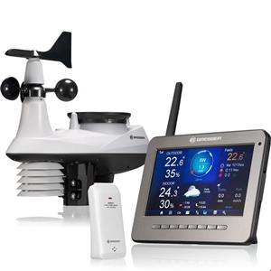 دستگاه هواشناسی دیجیتال برسر المان BRESSER WLAN HD TFT 7 in 1 Profi Wettercenter mit verschiedenen Anzeige Modi 