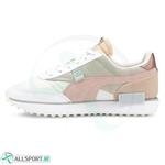 کتانی رانینگ زنانه پوما طرح اصلی  سفید صورتی Puma Future Rider Soft Metal White  Pink