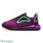 کتانی رانینگ زنانه نایک طرح اصلی  مشکی بنفش Nike Air Max 720 Black Purple