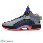 کفش بسکتبال مردانه نایک طرح اصلی Nike Air Jordan 35 Grey Blue Red